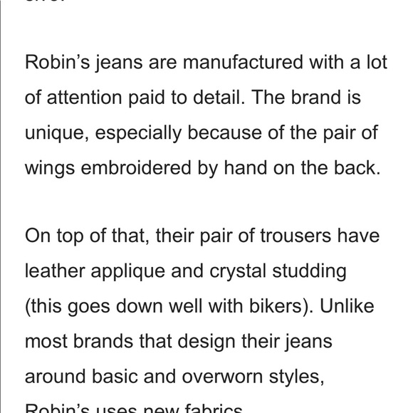 Robin’s Jeans Sz 27 - Picture 13 of 16